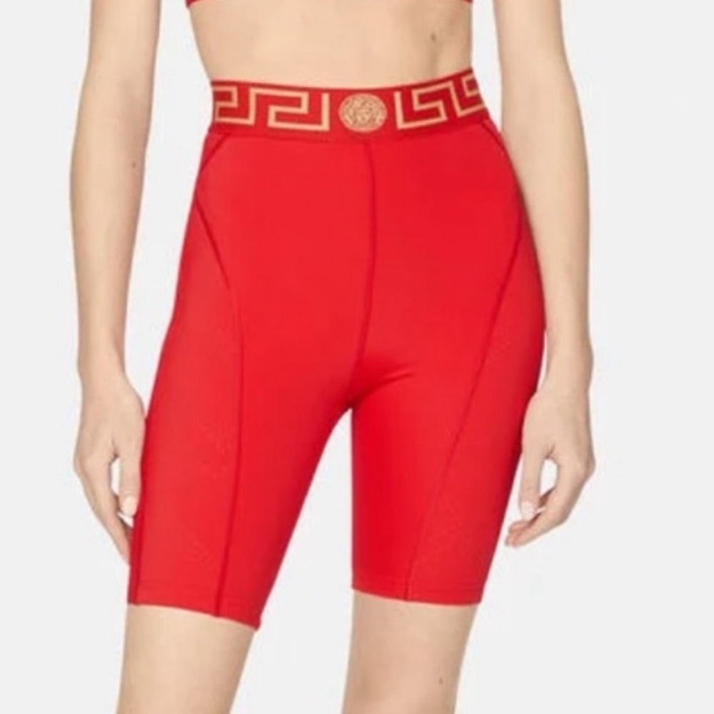 Authentic Versace Greca Border Cycling Shorts Sz … - image 1